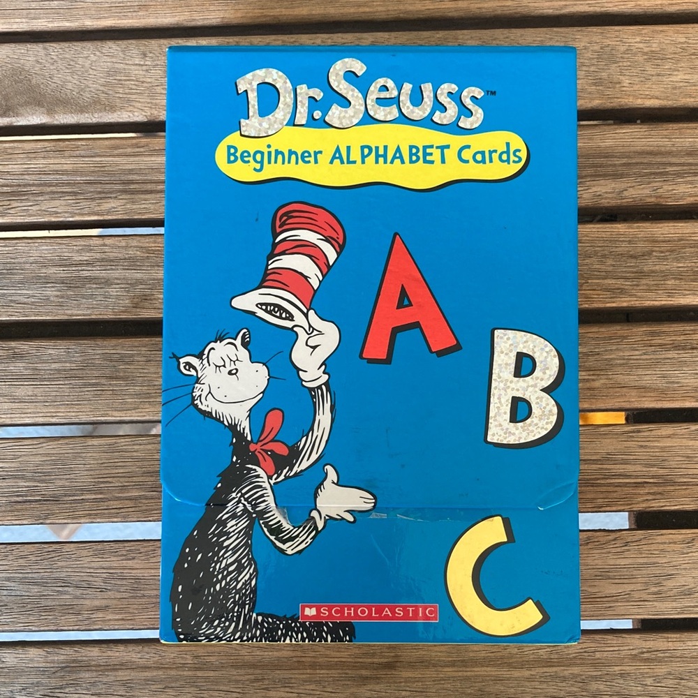 Scholastic Dr. Seuss Alphabet Cards - Blue, Red, Yellow
